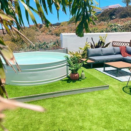 Casa con piscina y jardín con vistas al mar Vila Puerto de la Madera Exterior foto