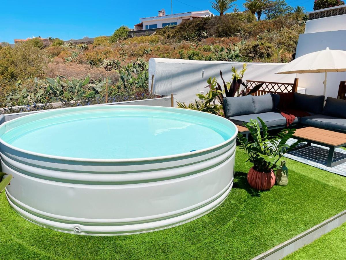 Casa con piscina y jardín con vistas al mar Vila Puerto de la Madera Exterior foto