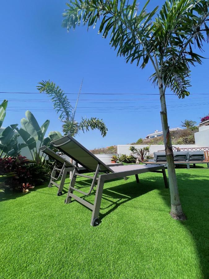 Casa con piscina y jardín con vistas al mar Vila Puerto de la Madera Exterior foto