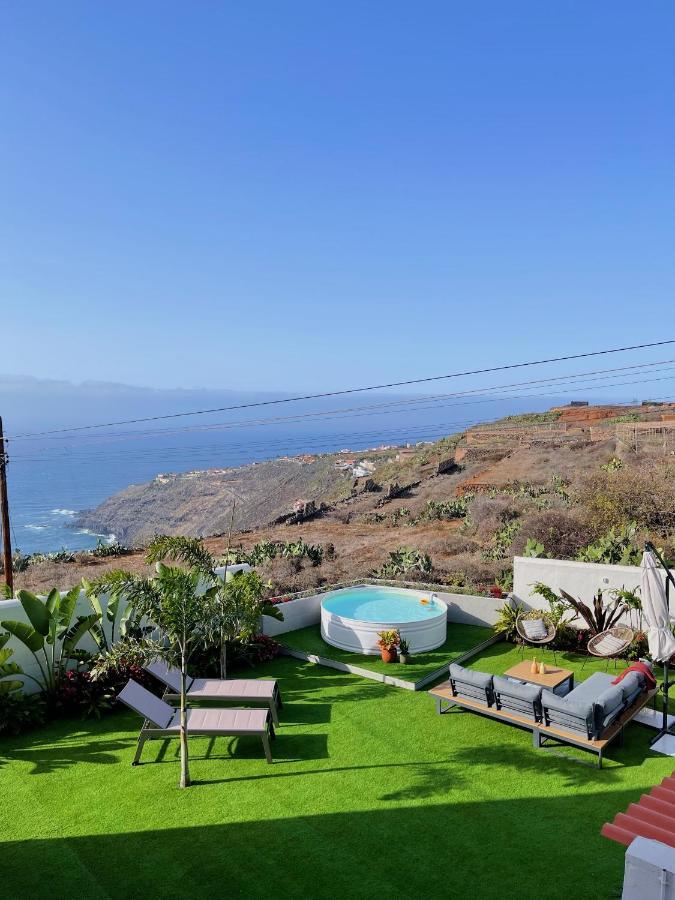 Casa con piscina y jardín con vistas al mar Vila Puerto de la Madera Exterior foto